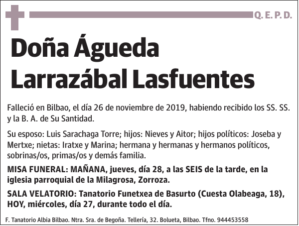 Águeda Larrazábal Lasfuentes