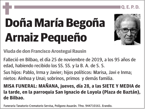 María Begoña Arnaiz Pequeño