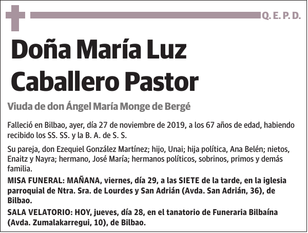 María Luz Caballero Pastor