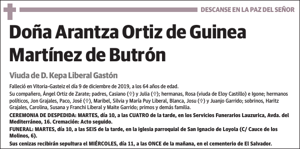 Arantza Ortiz de Guinea Martínez de Butrón