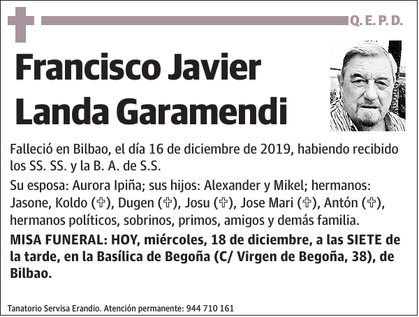 Francisco Javier Landa Garamendi