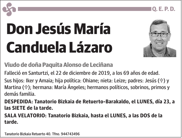 Jesús María Canduela Lázaro