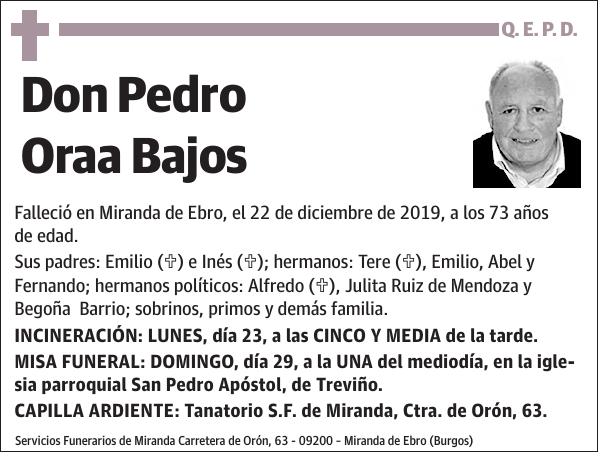 Pedro Oraa Bajos