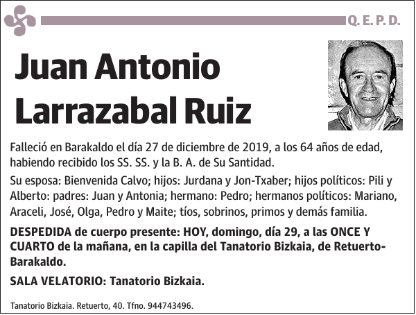 Juan Antonio Larrazabal Ruiz