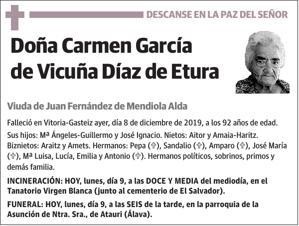 Carmen García de Vicuña Díaz de Etura