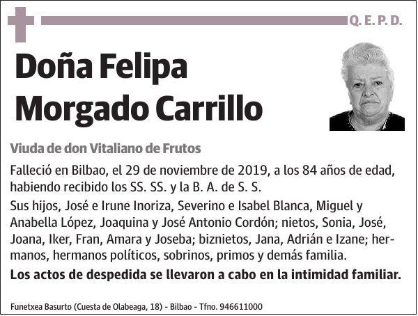 Felipa Morgado Carrillo