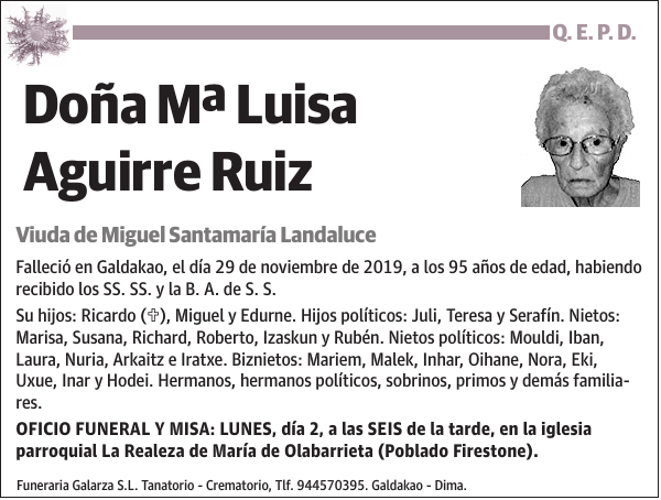 Mª Luisa Aguirre Ruiz