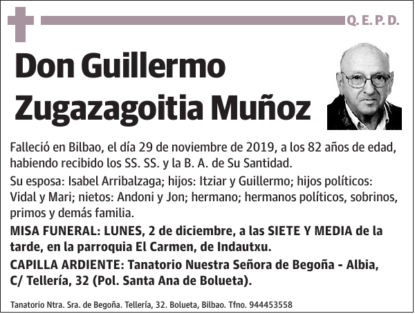 Guillermo Zugazagoitia Muñoz