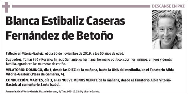 Blanca Estibaliz Caseras Fernández de Betoño