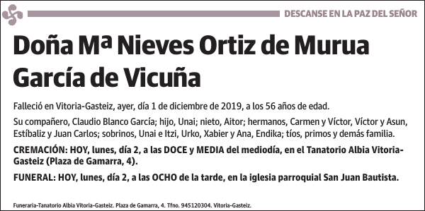 Mª Nieves Ortiz de Murua García de Vicuña