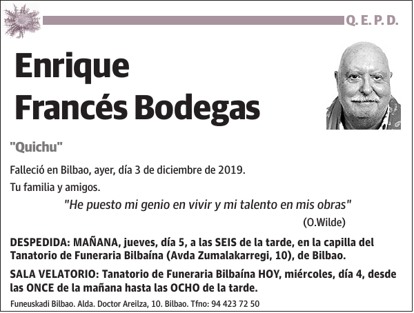 Enrique Francés Bodegas