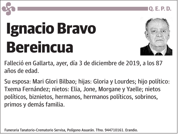 Ignacio Bravo Bereincua