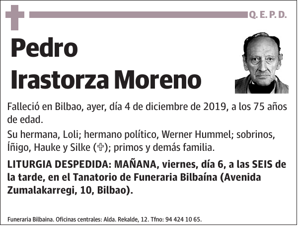 Pedro Irastorza Moreno