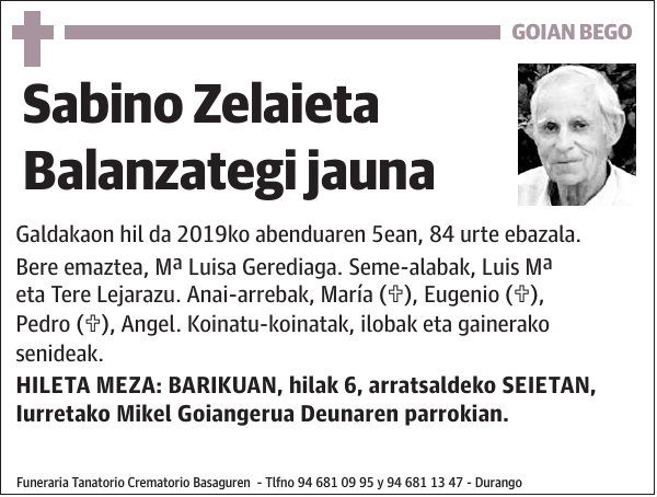 Sabino Zelaieta Balanzategi