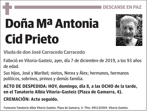 Mª Antonia Cid Prieto