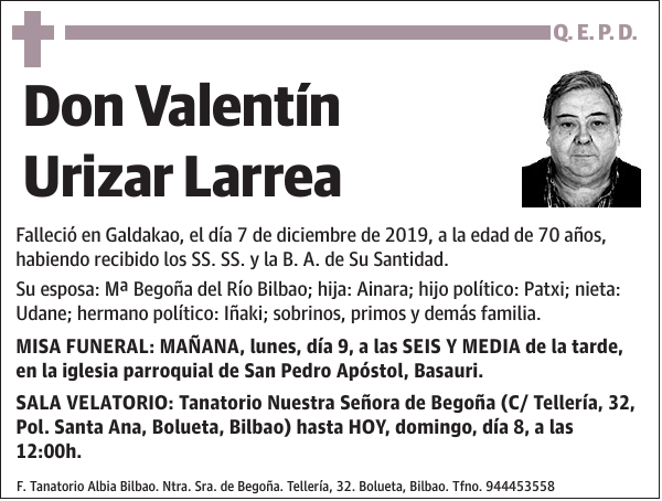 Valentín Urizar Larrea