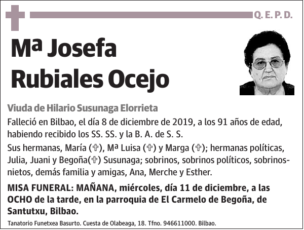 Mª Josefa Rubiales Ocejo