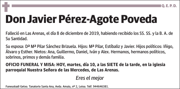 Javier Pérez-Agote Poveda