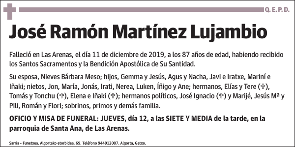 José Ramón Martínez Lujambio