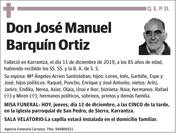 José Manuel Barquín Ortiz