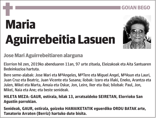 Maria Aguirrebeitia Lasuen