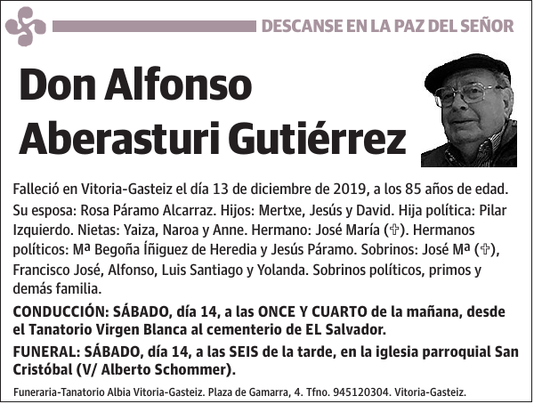 Alfonso Aberasturi Gutiérrez