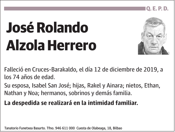 José Rolando Alzola Herrero