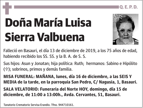 María Luisa Sierra Valbuena