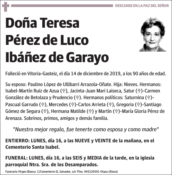 Teresa Pérez de Luco