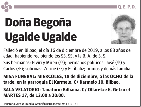 Begoña Ugalde Ugalde