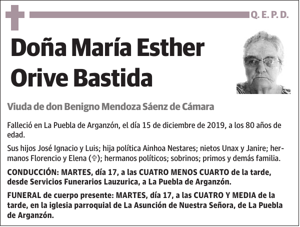 María Esther Orive Bastida