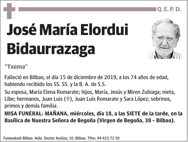 José María Elordui Bidaurrazaga