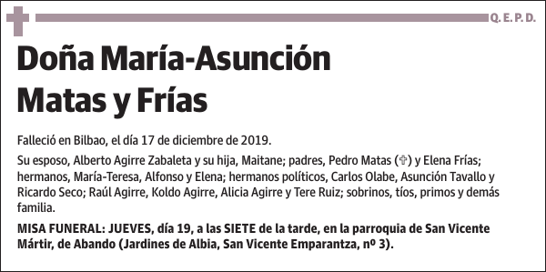 María-Asunción Matas y Frías