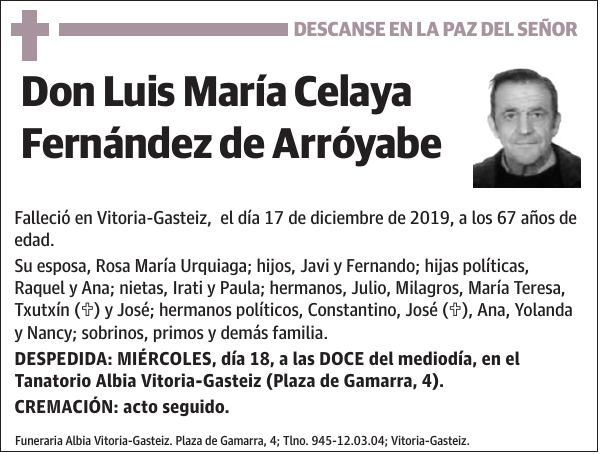 Luis María Celaya Fernández de Arróyabe