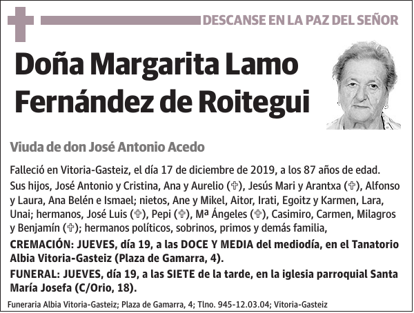 Margarita Lamo Fernández de Roitegui