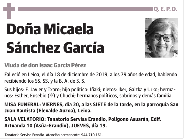 Micaela Sánchez García