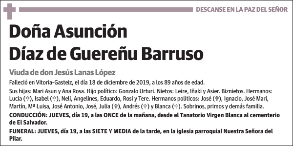 Asunción Díaz de Guereñu Barruso