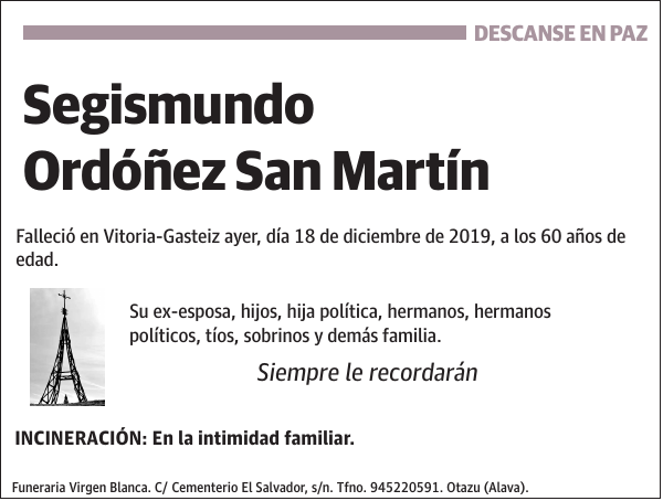 Segismundo Ordóñez San Martín