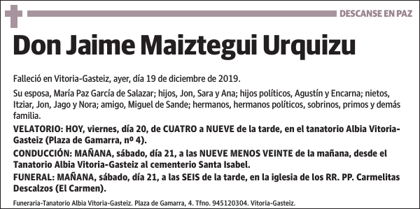 Jaime Maiztegui Urquizu