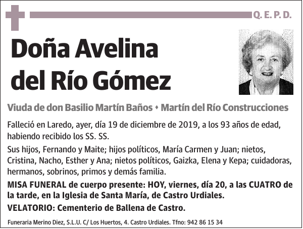 Avelina del Río Gómez