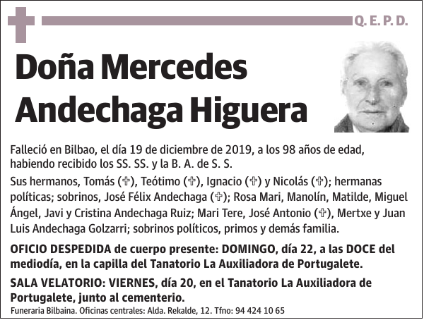 Mercedes Andechaga Higuera