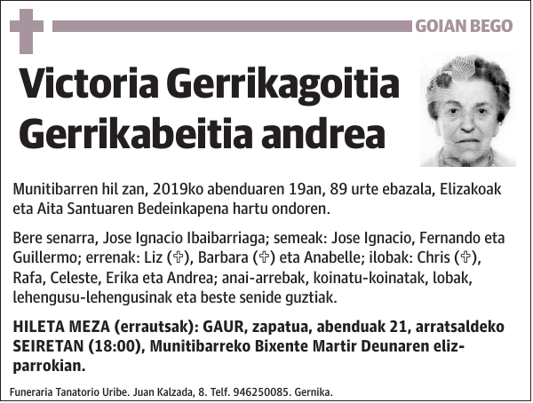 Victoria Gerrikagoitia Gerrikabeitia