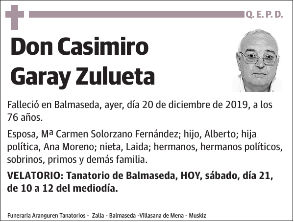 Casimiro Garay Zulueta