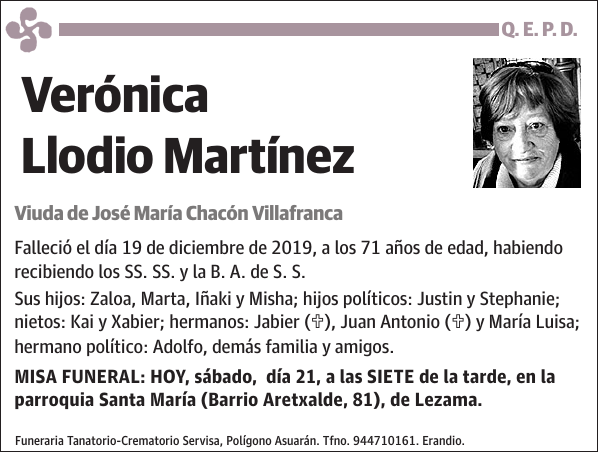 Verónica Llodio Martínez