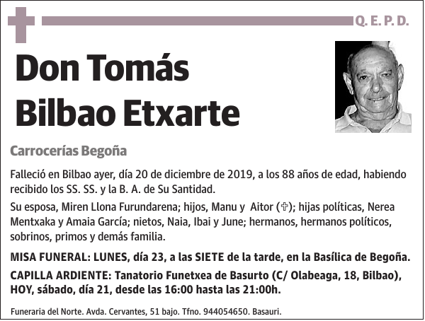 Tomás Bilbao Etxarte