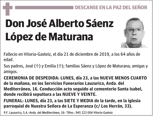 José Alberto Sáenz López de Maturana