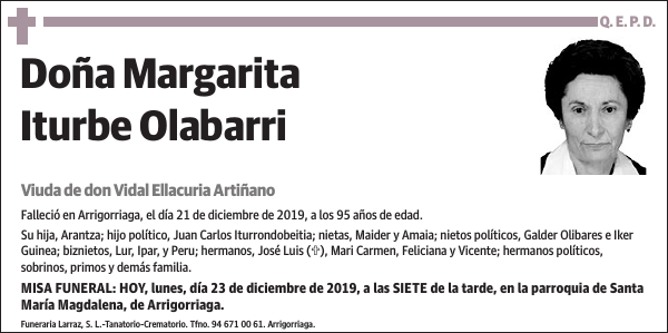 Margarita Iturbe Olabarri