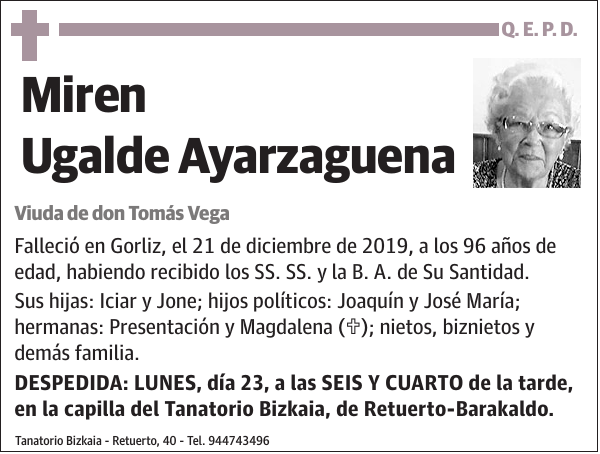 Miren Ugalde Ayarzaguena