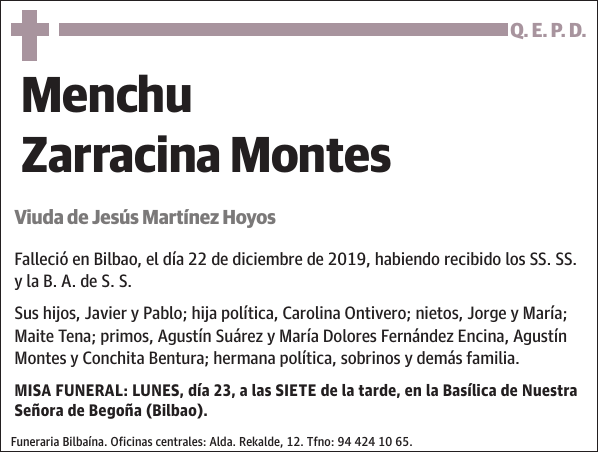 Menchu Zarracina Montes