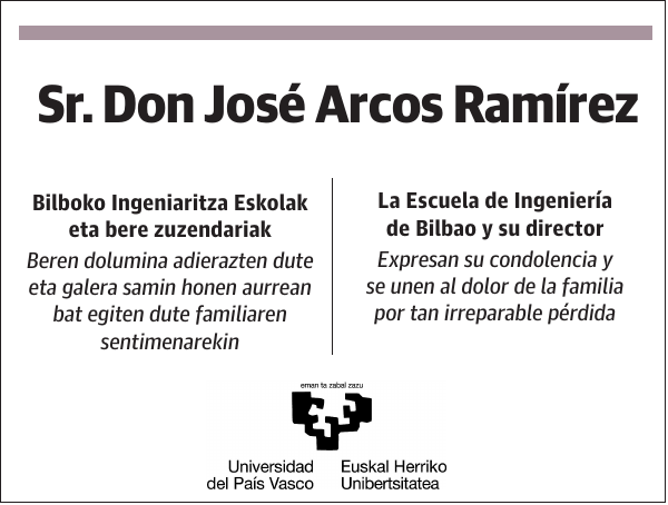 Sr. José Arcos Ramírez